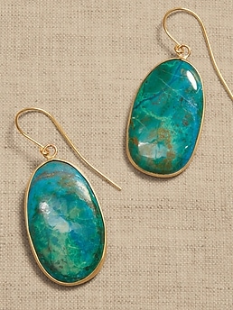 Tulum Turquoise Threader Earring