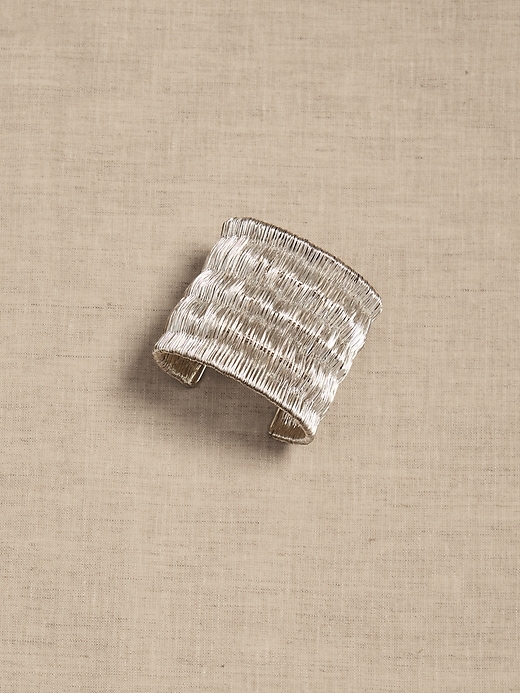 Maya Woven Cuff Bracelet &#124 Aureus + Argent