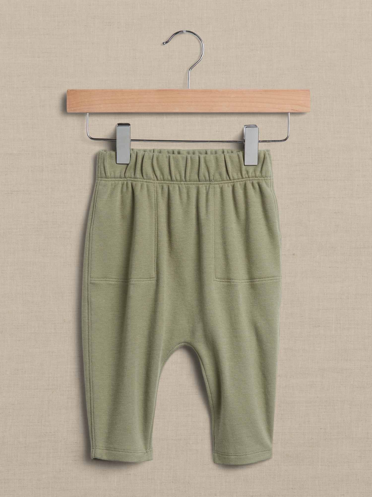 Banana Republic Essential SUPIMA® Pant for Baby + Toddler green. 1