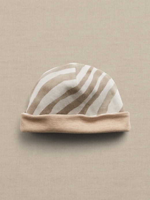 Banana Republic Essential SUPIMA® Reversible Beanie for Baby. 3