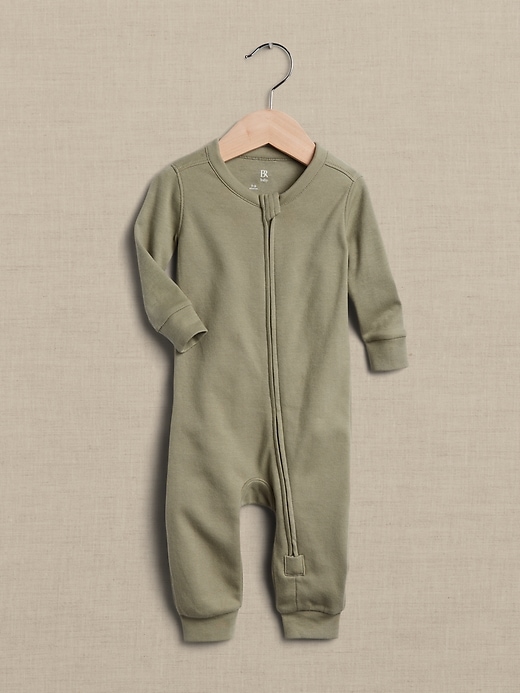 Image number 1 showing, Baby Essential SUPIMA® Long-Sleeve One-Piece