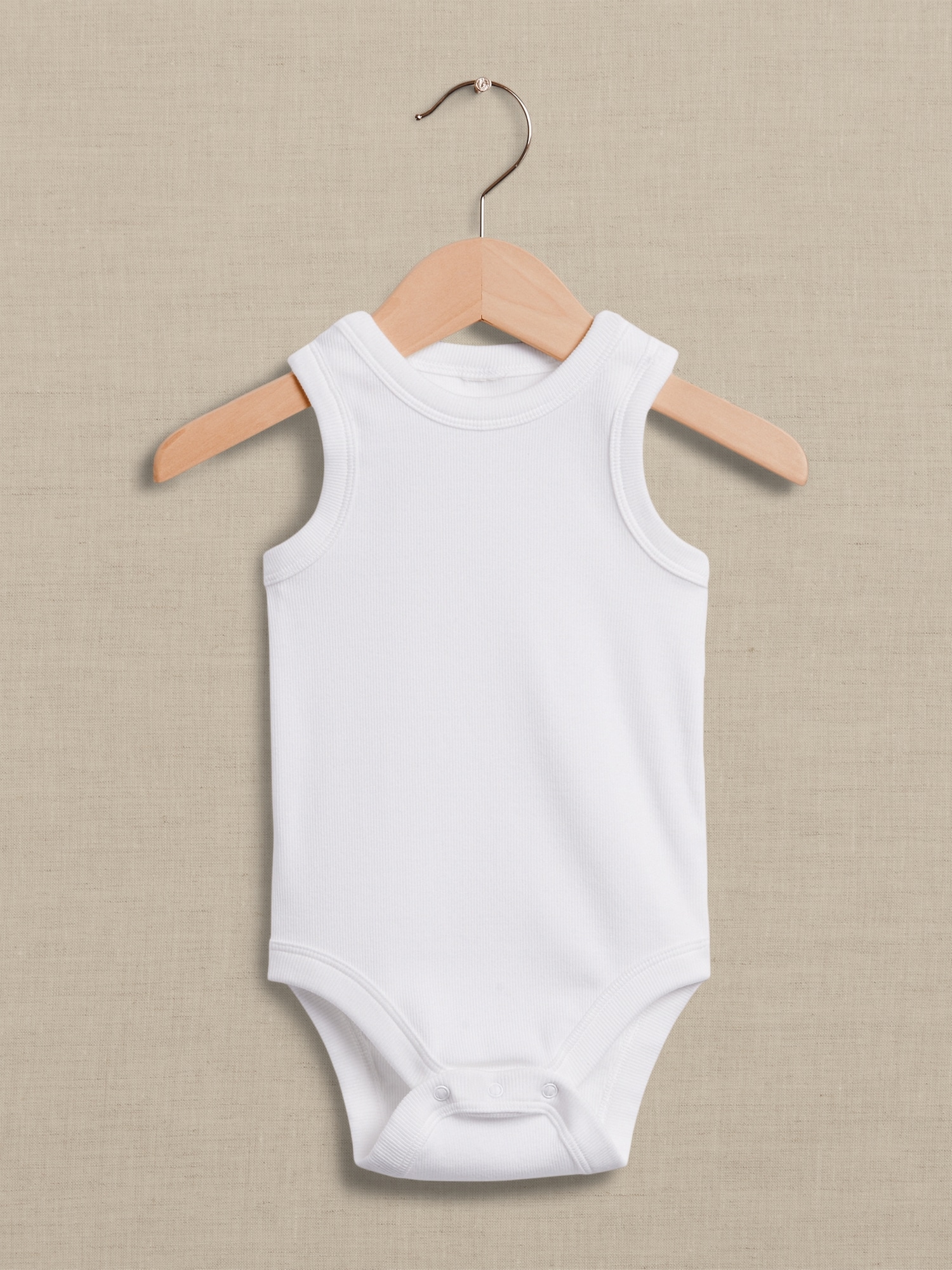 Banana Republic Essential SUPIMA® Bodysuit for Baby white. 1