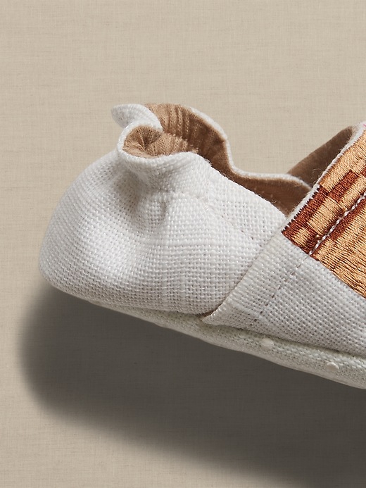Image number 4 showing, Baby Embroidered Slippers