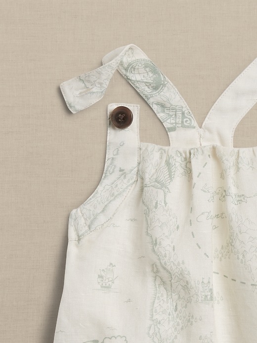 Image number 4 showing, Baby Linen Top & Bubble Shorts Set