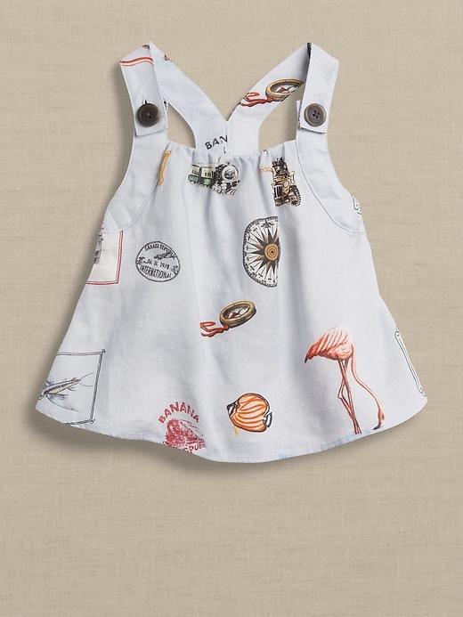 Image number 8 showing, Baby Linen Top & Bubble Shorts Set