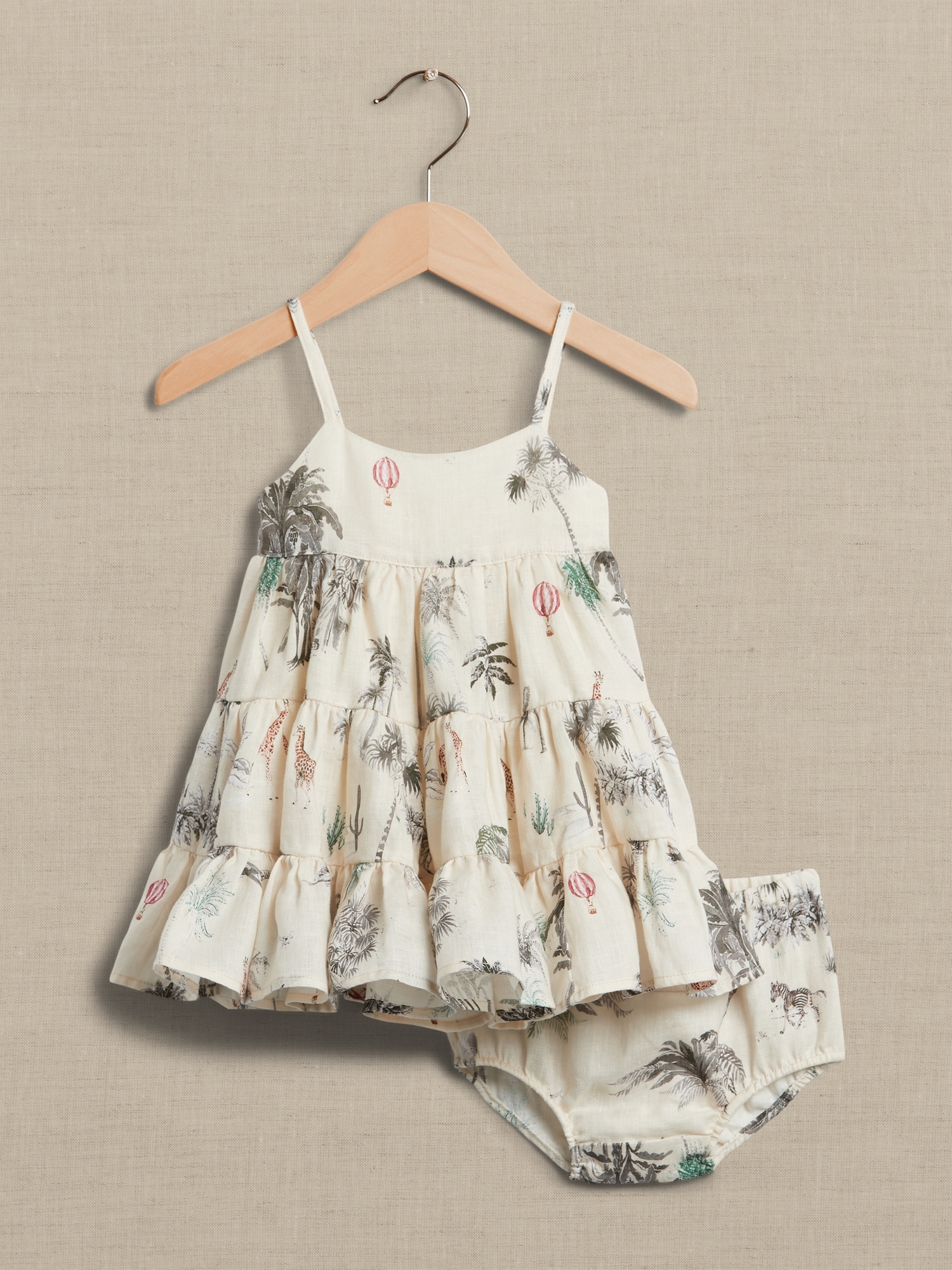 Baby Linen Tiered Dress Banana Republic