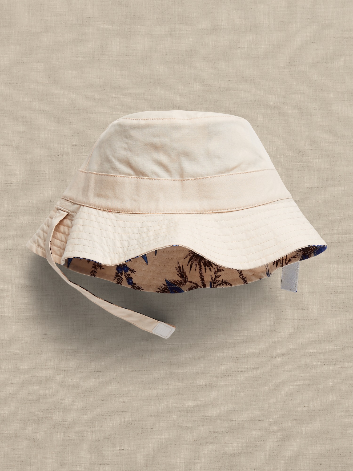 Banana Republic Baby Reversible Bucket Hat Blue Floral Size 12-24 M