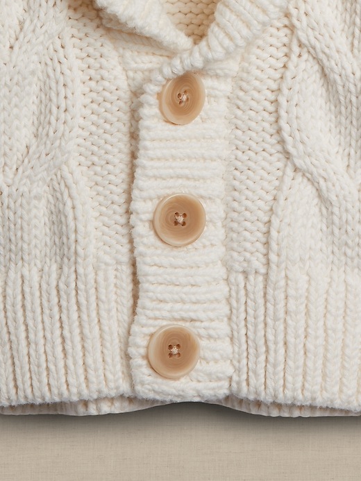 Image number 4 showing, Baby Cable-Knit Cardigan Sweater