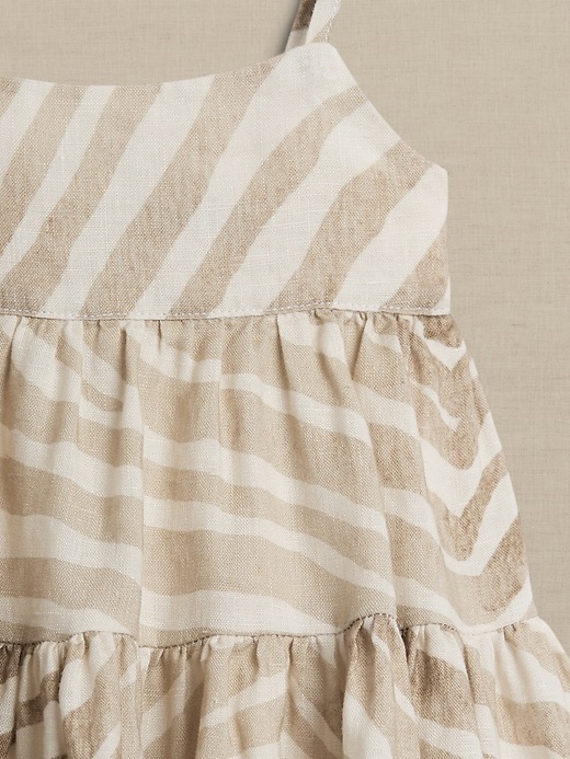 Image number 8 showing, Baby Linen Tiered Dress