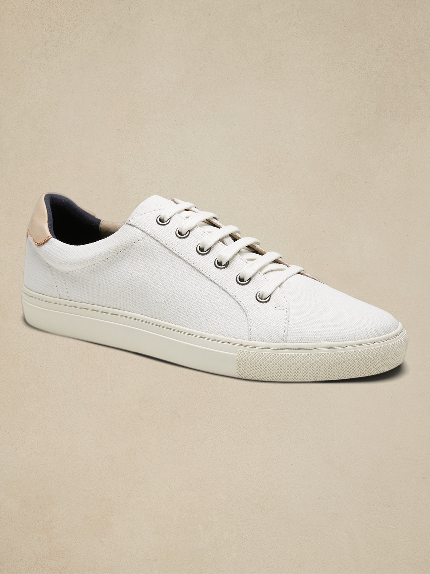 Мужские кроссовки Banana Republic Nicklas Canvas, цвет: Молочный белый