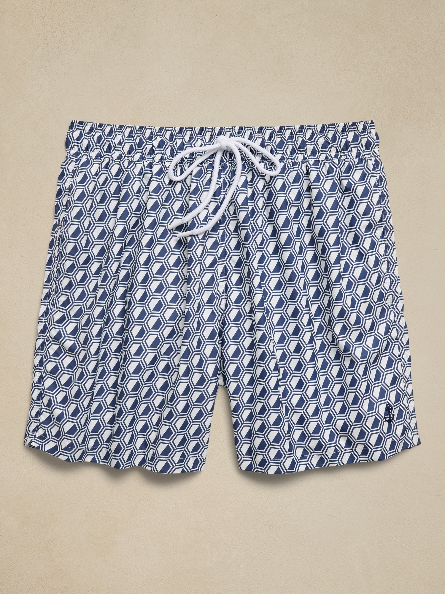 retromarine | Geo Swim Short | Banana 