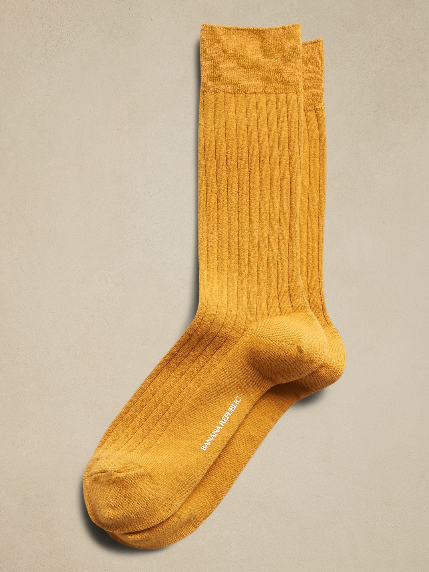 Solid Ribbed Sock