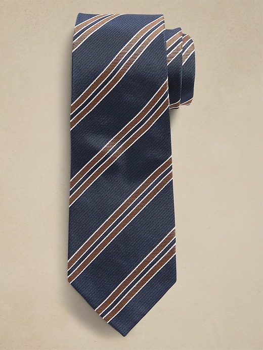Multi Stripe Silk Tie
