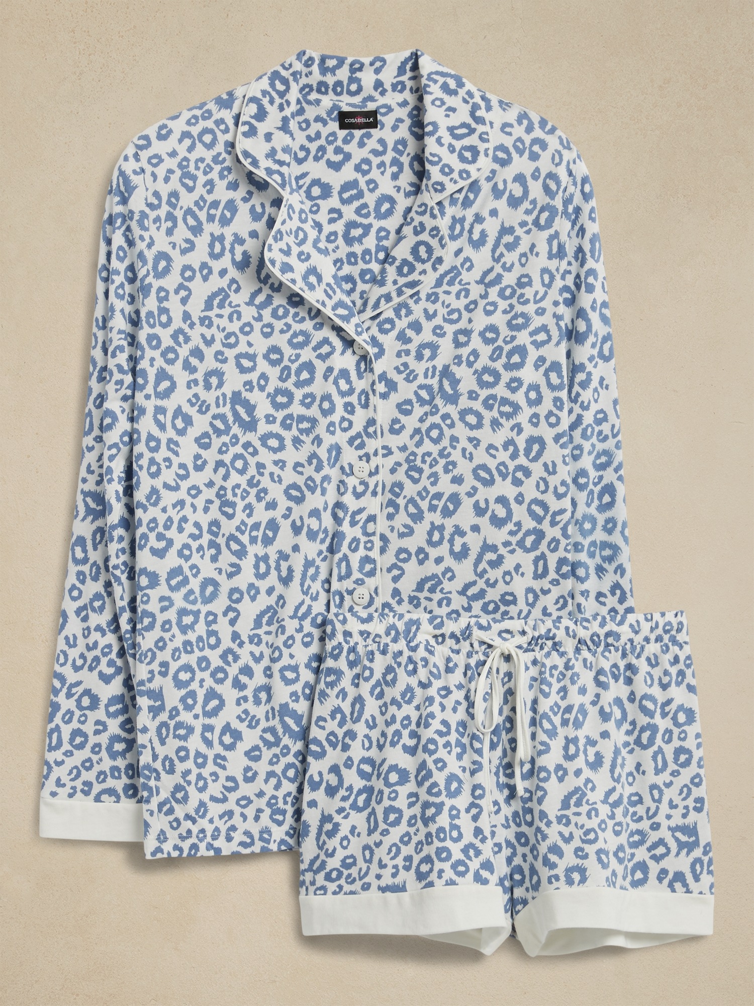 Cosabella &#124 Bella Long-Sleeve Top & Boxer Pajama Set