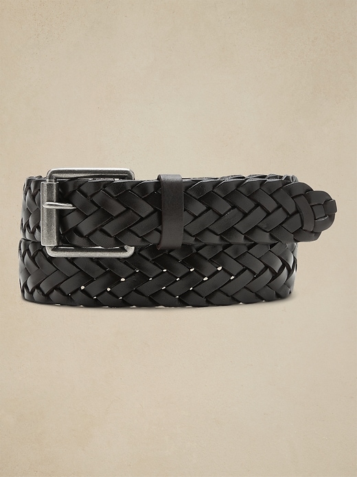 Braided Leather Belt | Banana Republic