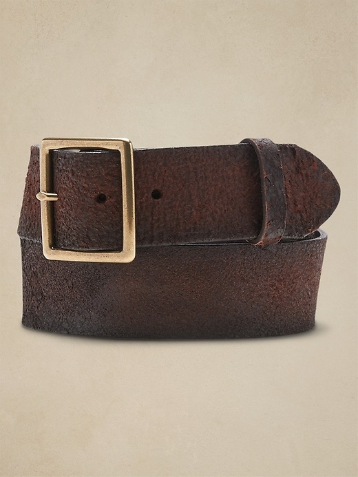 Heritage Rugged Leather Belt Banana Republic