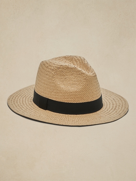 Classic Straw Fedora Banana Republic 4618