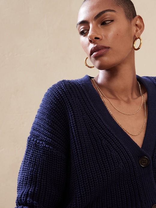 Image number 3 showing, Ribbed Cardigan