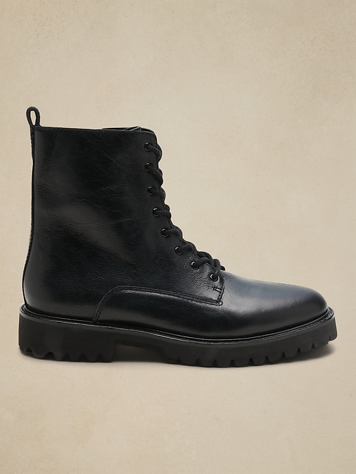 Leather Combat Boot
