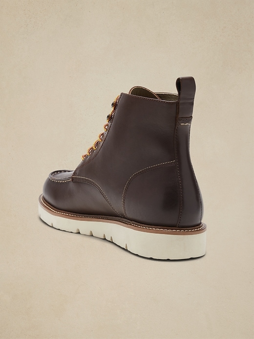 Haywood Leather Boot Banana Republic