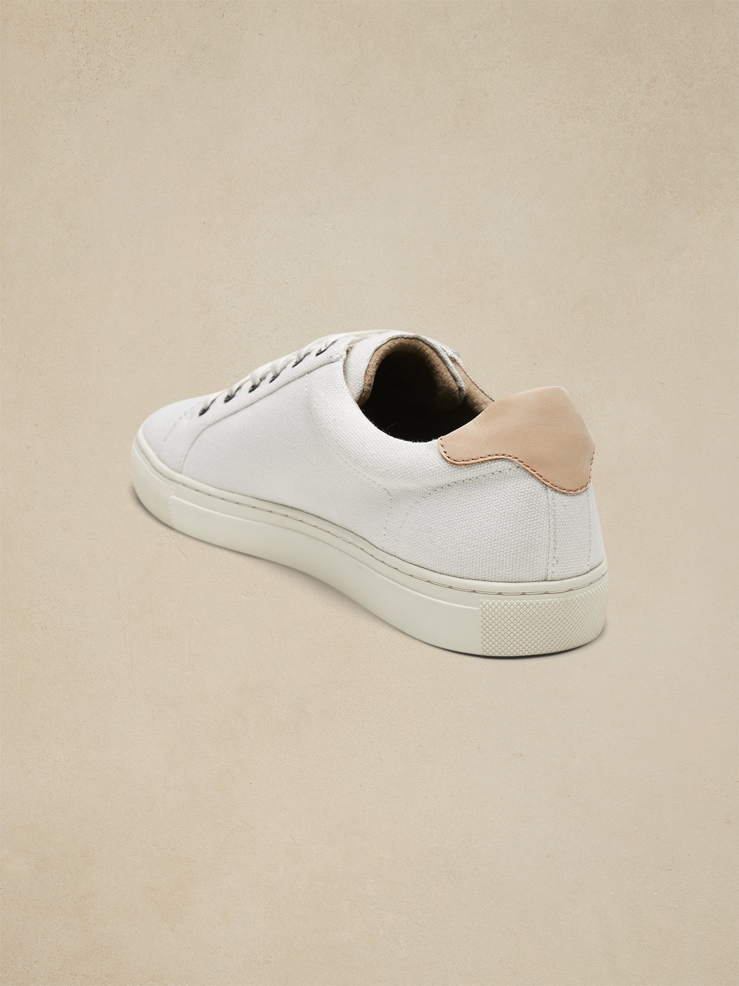 Мужские кроссовки Banana Republic Nicklas Canvas, цвет: Молочный белый — фото 2