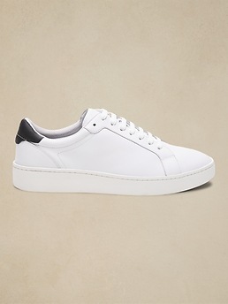 Banana republic hot sale leather sneakers