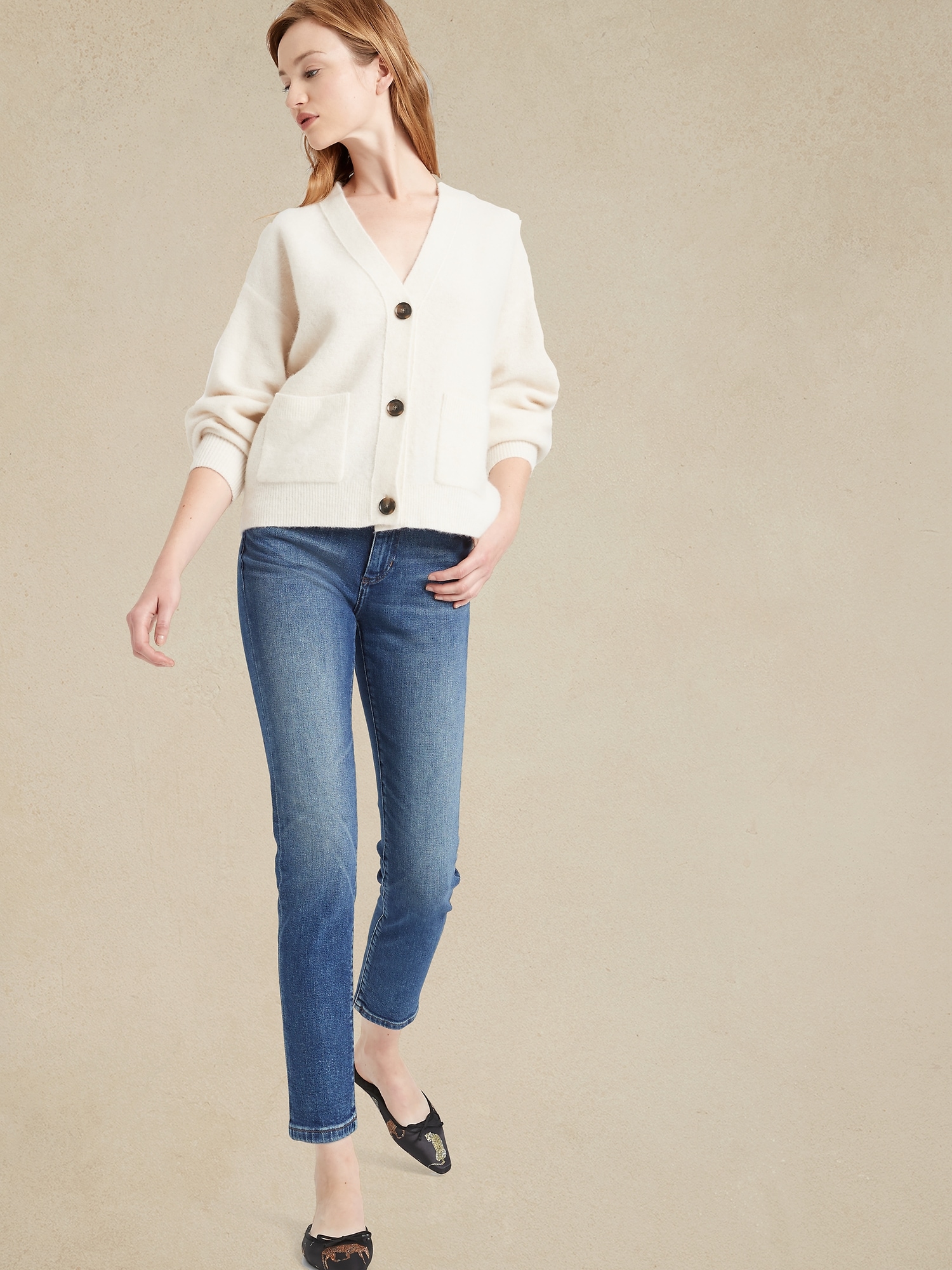 Petite High-Rise Straight Ankle Jean