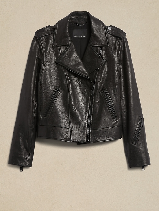 Essential Leather Jacket | Banana Republic