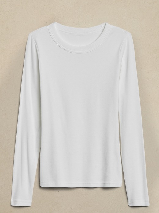 Image number 7 showing, Ribbed Crew-Neck T-Shirt