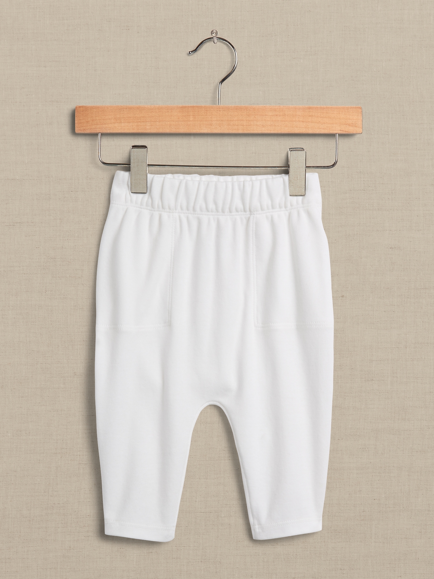 Banana Republic Essential SUPIMA® Pant for Baby + Toddler white. 1