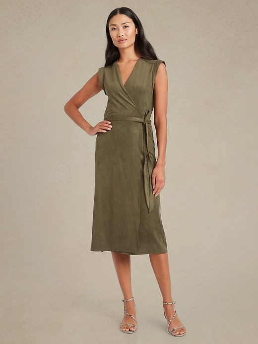 Banana republic faux wrap dress best sale