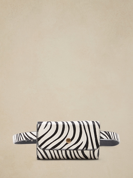 Haircalf Leather Belt Bag Banana Republic