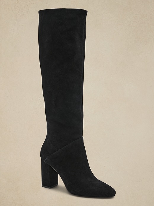 Tall Suede Slouchy Boot