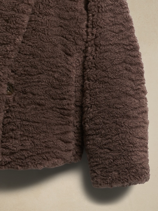Image number 5 showing, Cropped Sherpa Coat