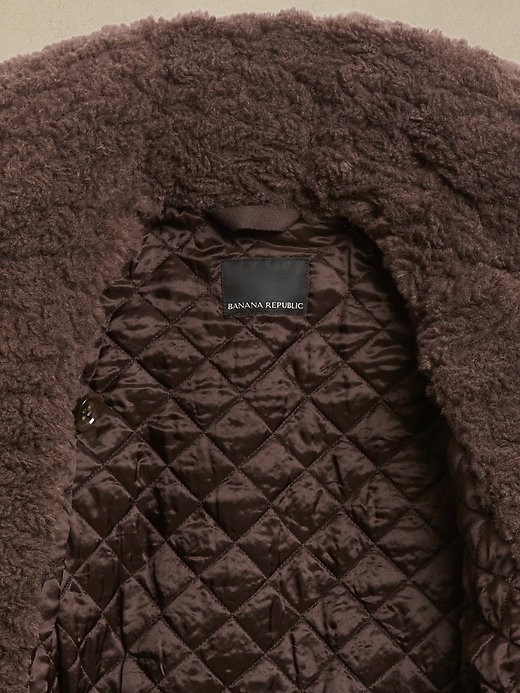 Image number 6 showing, Cropped Sherpa Coat