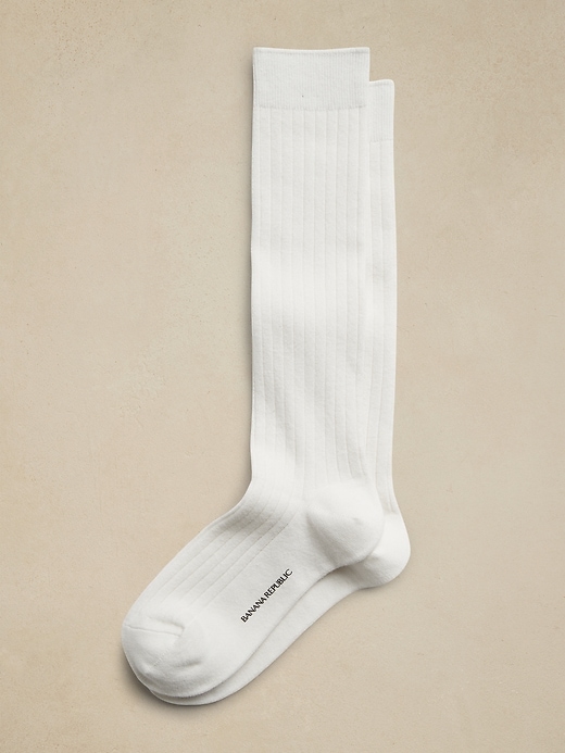 Banana Republic Ribbed Trouser Sock. 1