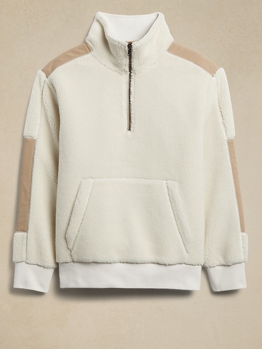 Image number 4 showing, Half-Zip Sherpa Sweater