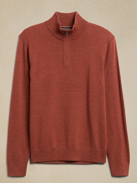 Merino Half Zip Sweater Banana Republic