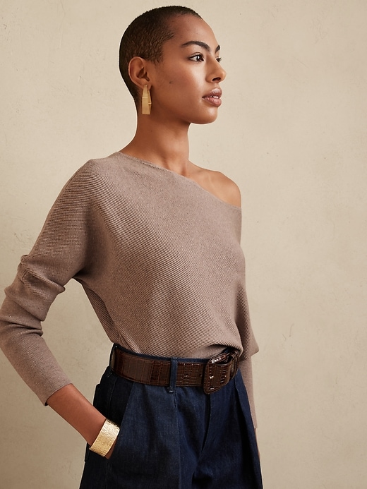 Image number 1 showing, Colleta Off-Shoulder Sweater