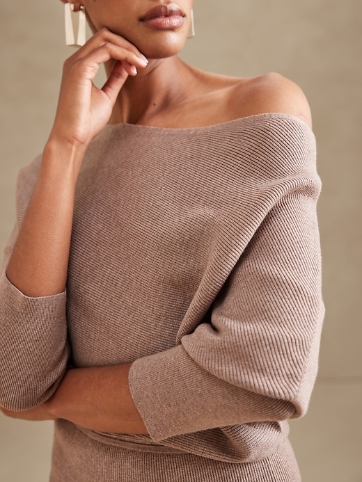 Image number 3 showing, Colleta Off-Shoulder Sweater Dress