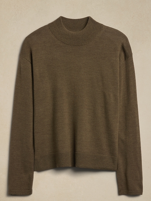 Adoro Merino Mock-Neck Sweater | Banana Republic