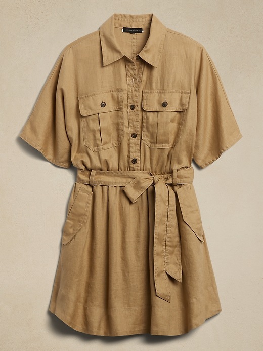 Image number 4 showing, Linen Utility Dress