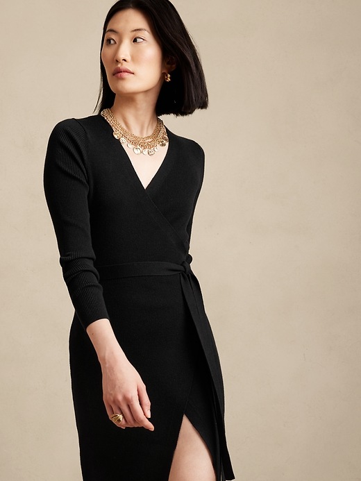 Image number 3 showing, Netta Ribbed Wrap Dress