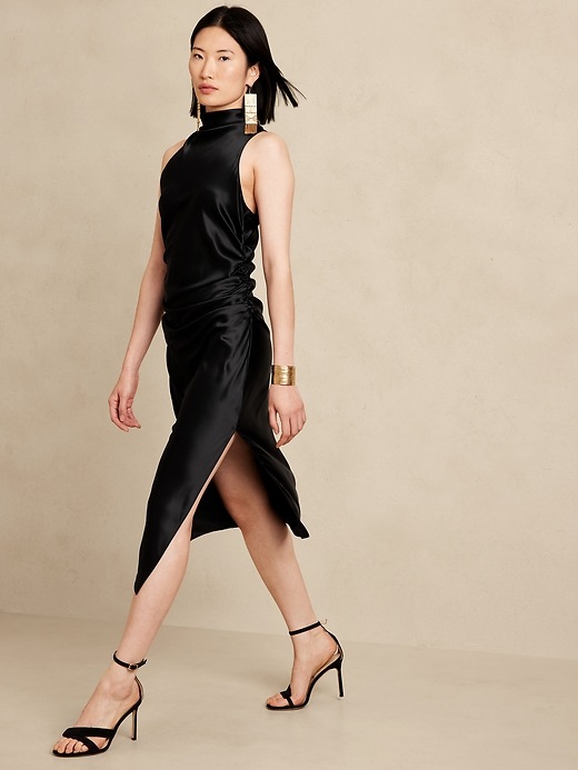 Image number 1 showing, Eclipse Silk Midi Dress