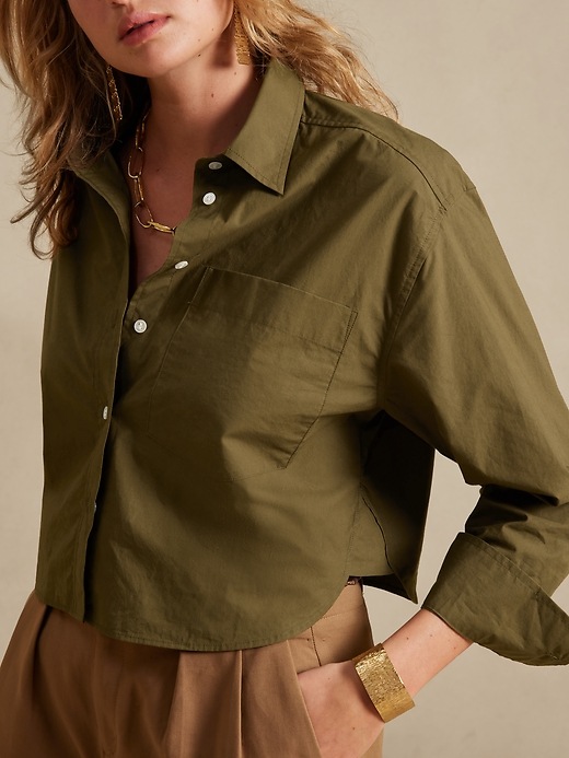 Image number 3 showing, The Boxy Cropped Shirt