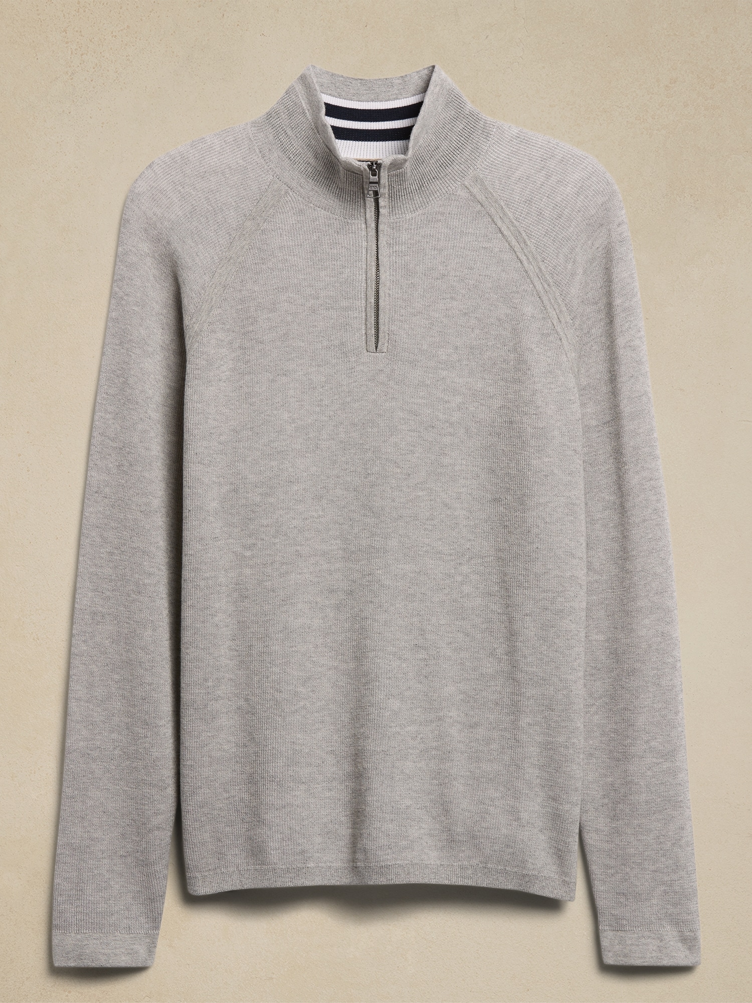Men's large BANANA REPUBLIC 1/4 zip pullover long sleeve sweater cotton  blend - www.vitorcorrea.com