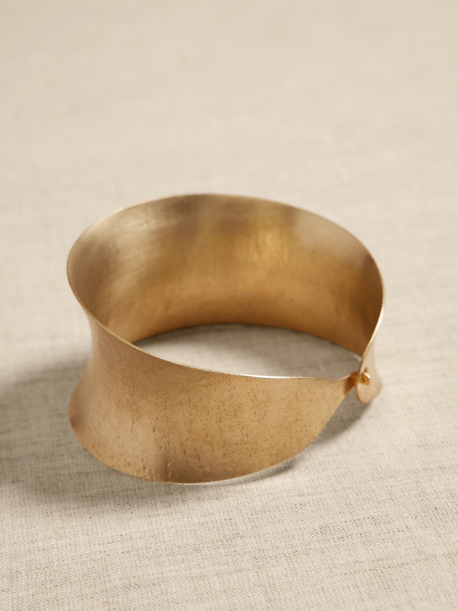 Textured Brass Cuff Bracelet &#124 Aureus + Argent