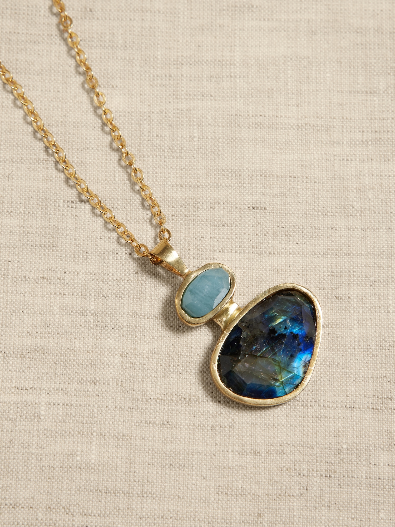Irsa Gemstone Pendant Necklace &#124 Aureus + Argent