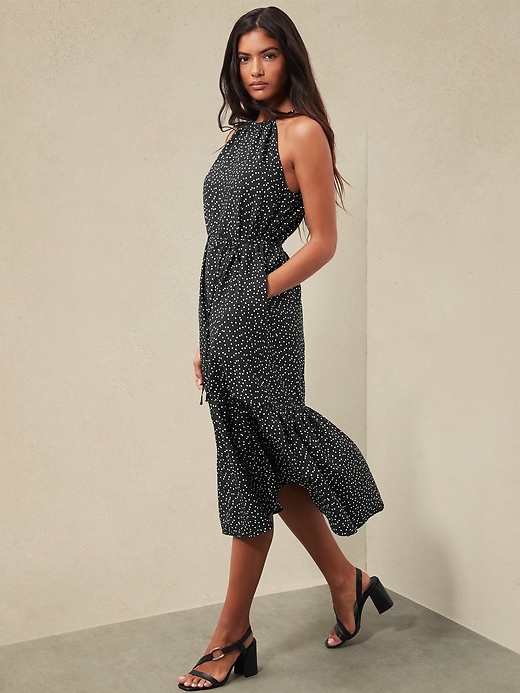 Halter Midi Dress | Banana Republic