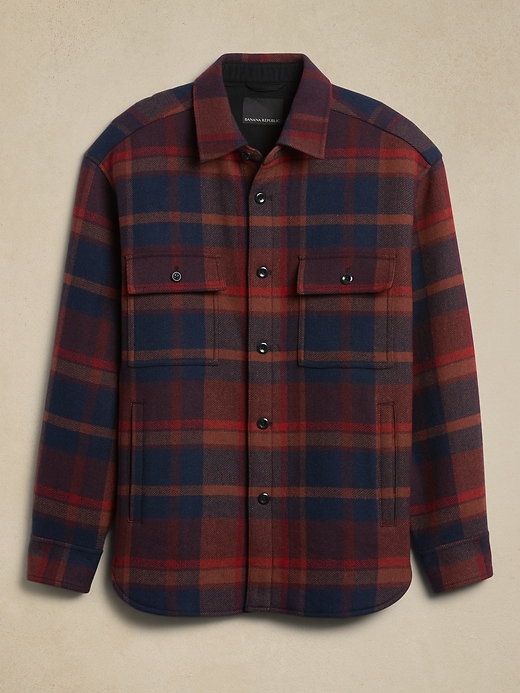 Heritage Plaid Shirt Jacket Banana Republic